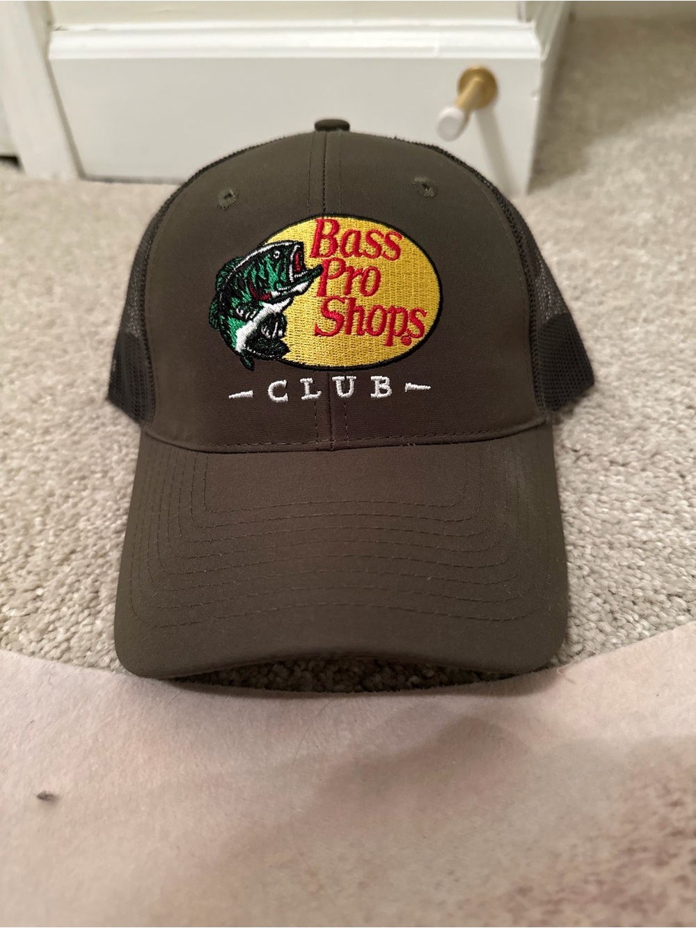 Bass Pro Shops Brown Mesh-Back Club Hat with Embroidered Logo